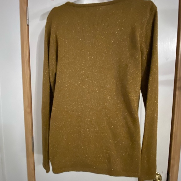 Terry Lewis Sz L Bronze Colored Sweater VGUC ๐๐ - Picture 3 of 10
